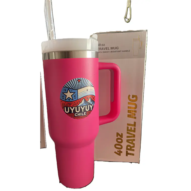 Vaso Térmico De Acero   Con Diseño De Chile  1,18 Lt. Uyuyuy 1