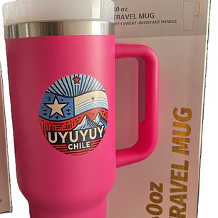Vaso Térmico De Acero   Con Diseño De Chile  1,18 Lt. Uyuyuy