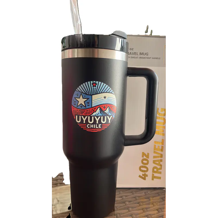 Vaso Térmico De Acero   Con Diseño De Chile  1,18 Lt. Uyuyuy 2