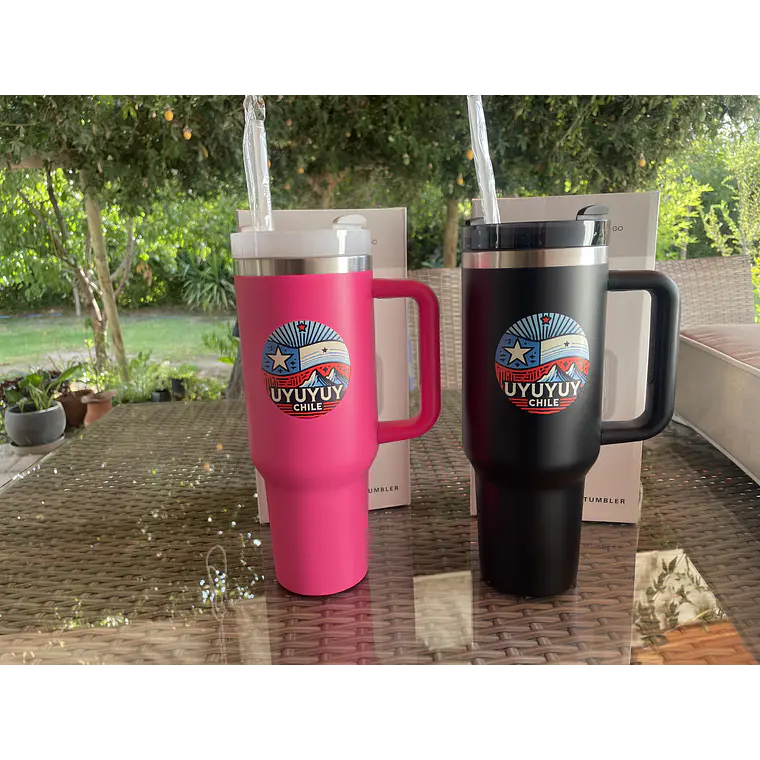 Vaso Térmico De Acero   Con Diseño De Chile  1,18 Lt. Uyuyuy 3