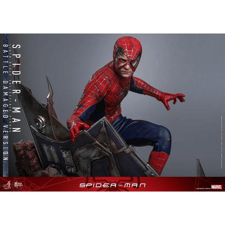 (Pre-Venta) Spiderman - Battle Damaged Ver. Hot Toys - Spider-Man 2