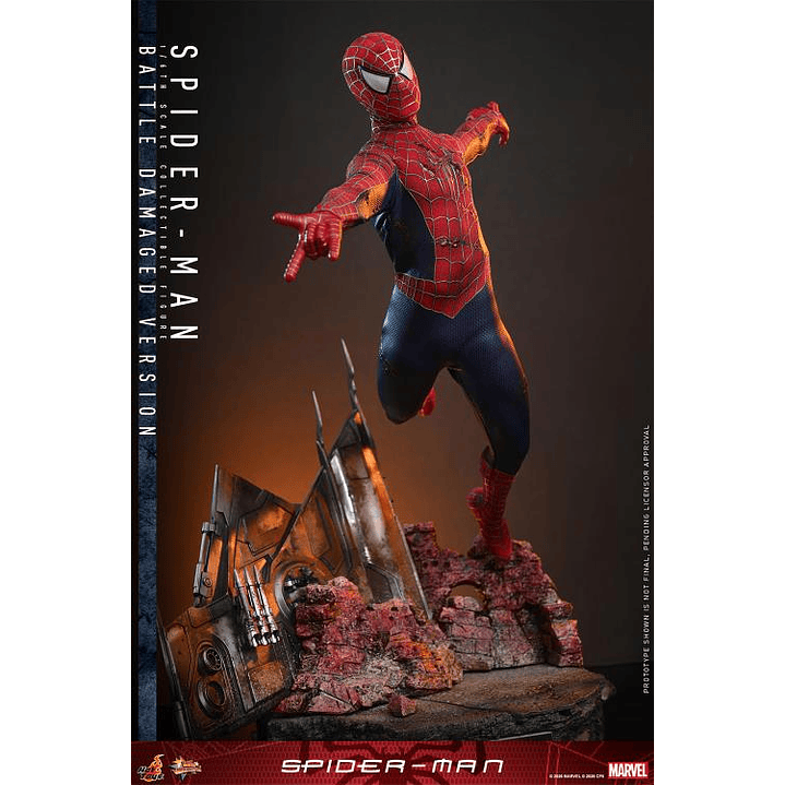 (Pre-Venta) Spiderman - Battle Damaged Ver. Hot Toys - Spider-Man 4