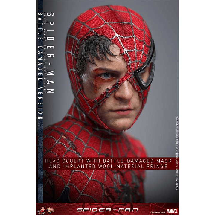 (Pre-Venta) Spiderman - Battle Damaged Ver. Hot Toys - Spider-Man 5