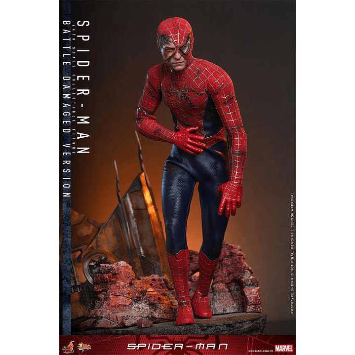 (Pre-Venta) Spiderman - Battle Damaged Ver. Hot Toys - Spider-Man 6