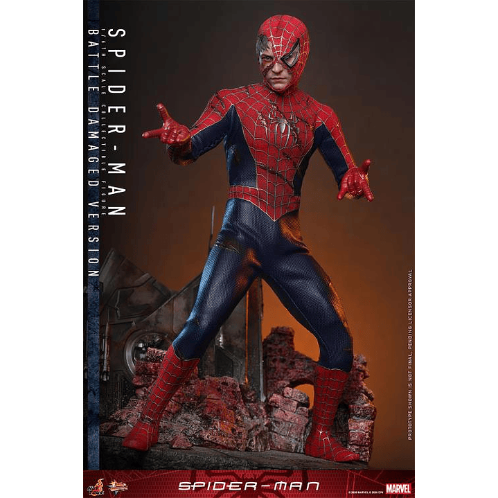 (Pre-Venta) Spiderman - Battle Damaged Ver. Hot Toys - Spider-Man 7