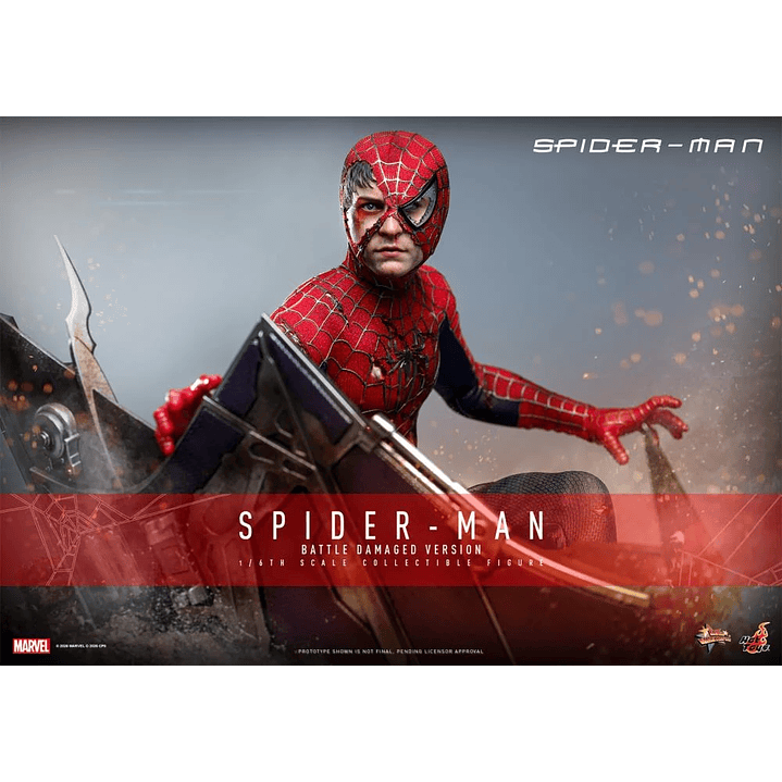 (Pre-Venta) Spiderman - Battle Damaged Ver. Hot Toys - Spider-Man 9