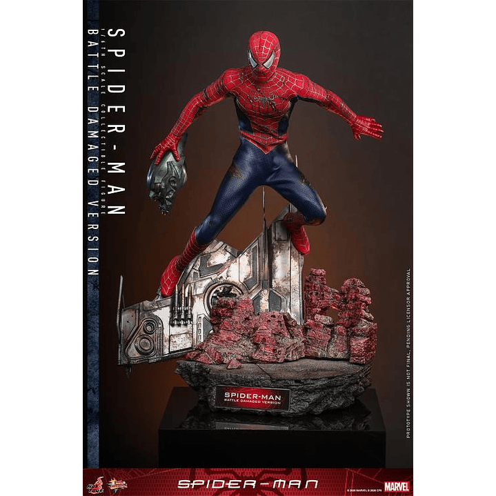 (Pre-Venta) Spiderman - Battle Damaged Ver. Hot Toys - Spider-Man 13