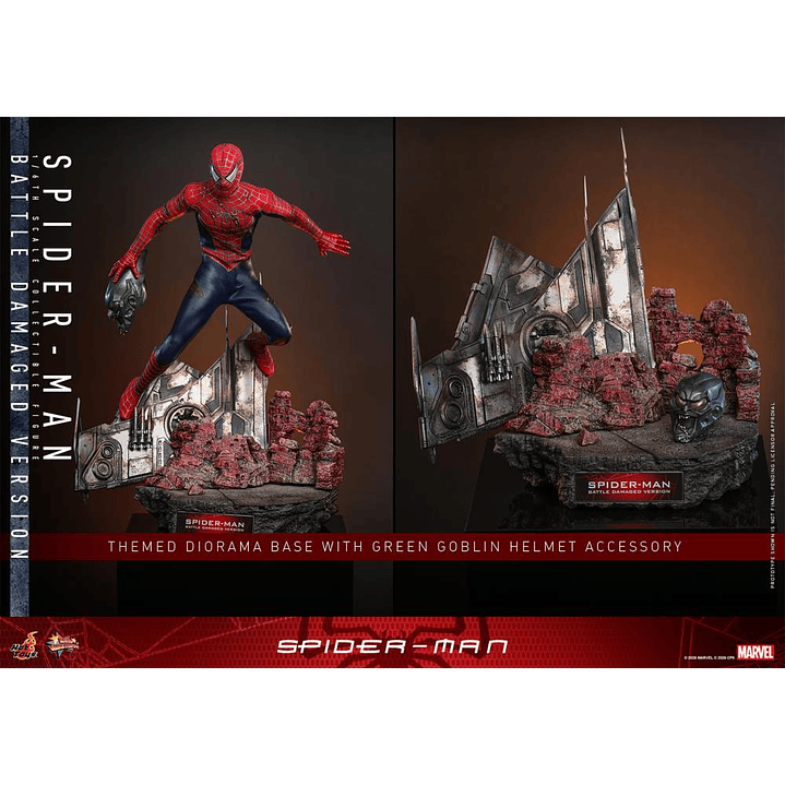 (Pre-Venta) Spiderman - Battle Damaged Ver. Hot Toys - Spider-Man 17