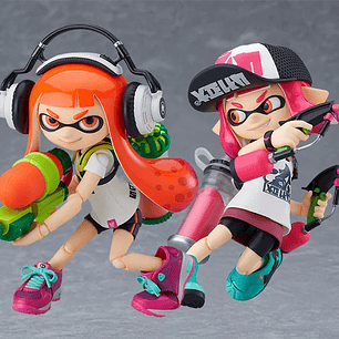 (Stock) Splatoon Girl Two-Pack Figma Deluxe - Splatoon
