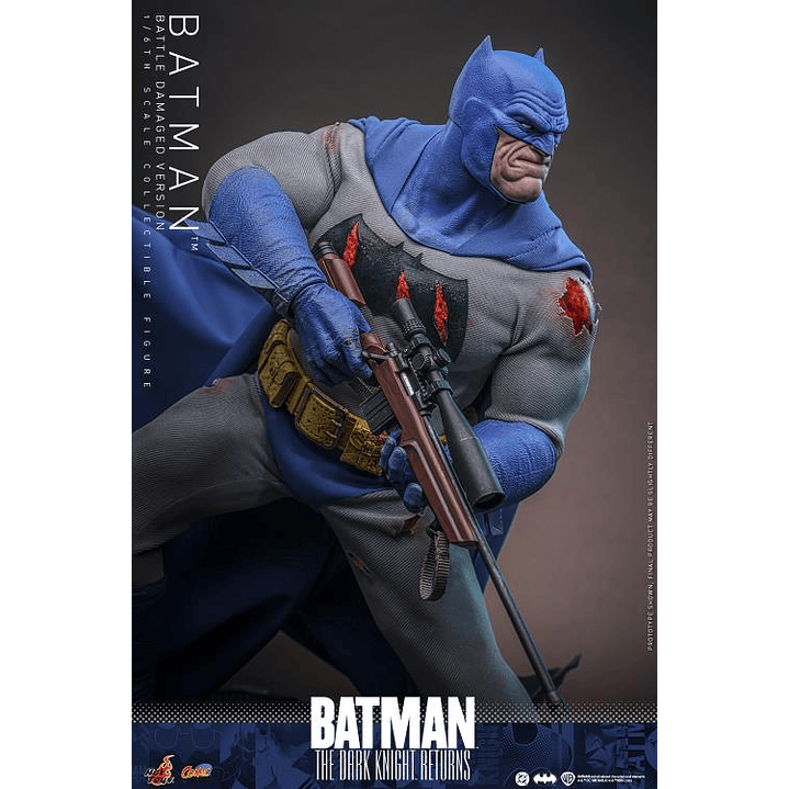 (Pre-Venta) Batman (Battle Damaged Ver.) Hot Toys - Batman The Dark Knight Returns 10
