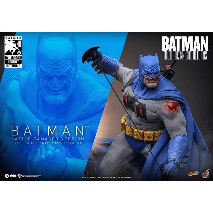 (Pre-Venta) Batman (Battle Damaged Ver.) Hot Toys - Batman The Dark Knight Returns 15