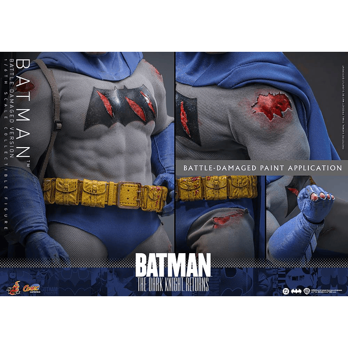 (Pre-Venta) Batman (Battle Damaged Ver.) Hot Toys - Batman The Dark Knight Returns 20