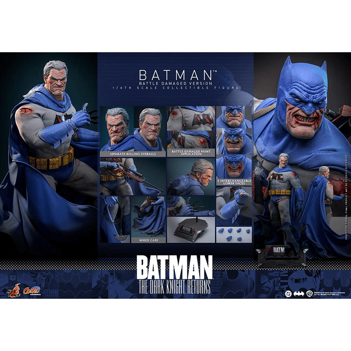 (Pre-Venta) Batman (Battle Damaged Ver.) Hot Toys - Batman The Dark Knight Returns 21
