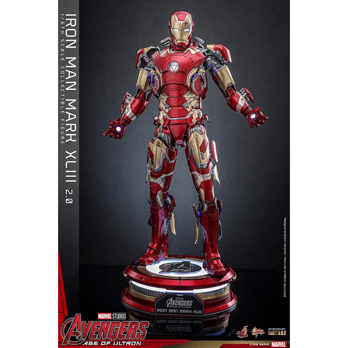 (Pre-Venta) Iron Man Mk.43 (Ver.2.0) - Movie Masterpiece DIECAST Hot Toys - Avengers Age of Utron 4