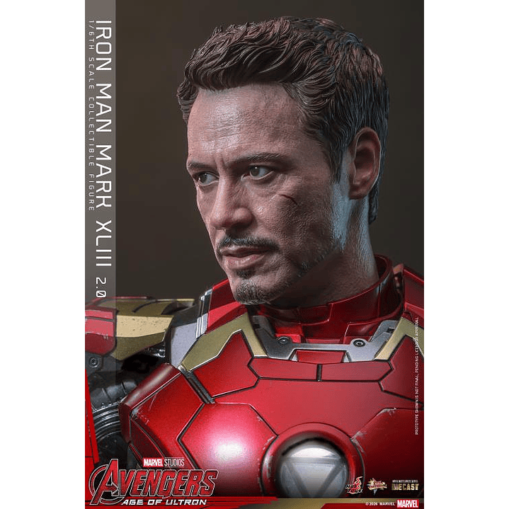 (Pre-Venta) Iron Man Mk.43 (Ver.2.0) - Movie Masterpiece DIECAST Hot Toys - Avengers Age of Utron 9