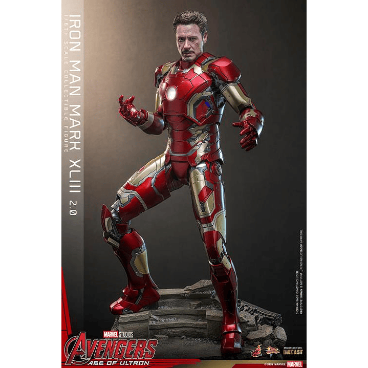 (Pre-Venta) Iron Man Mk.43 (Ver.2.0) - Movie Masterpiece DIECAST Hot Toys - Avengers Age of Utron 10