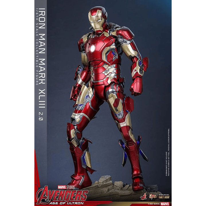 (Pre-Venta) Iron Man Mk.43 (Ver.2.0) - Movie Masterpiece DIECAST Hot Toys - Avengers Age of Utron 11