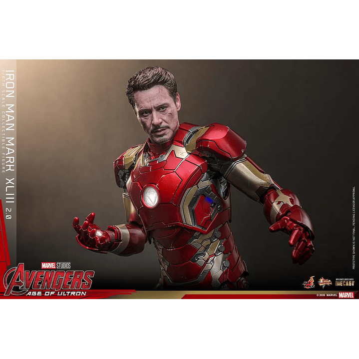(Pre-Venta) Iron Man Mk.43 (Ver.2.0) - Movie Masterpiece DIECAST Hot Toys - Avengers Age of Utron 12