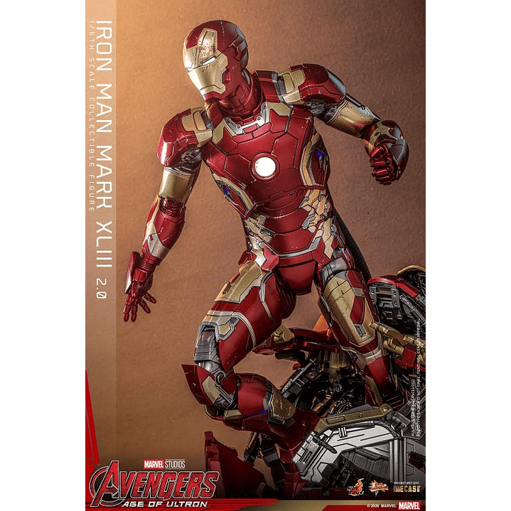 (Pre-Venta) Iron Man Mk.43 (Ver.2.0) - Movie Masterpiece DIECAST Hot Toys - Avengers Age of Utron 15