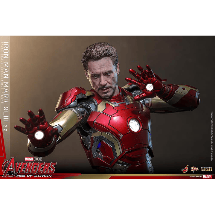 (Pre-Venta) Iron Man Mk.43 (Ver.2.0) - Movie Masterpiece DIECAST Hot Toys - Avengers Age of Utron 17