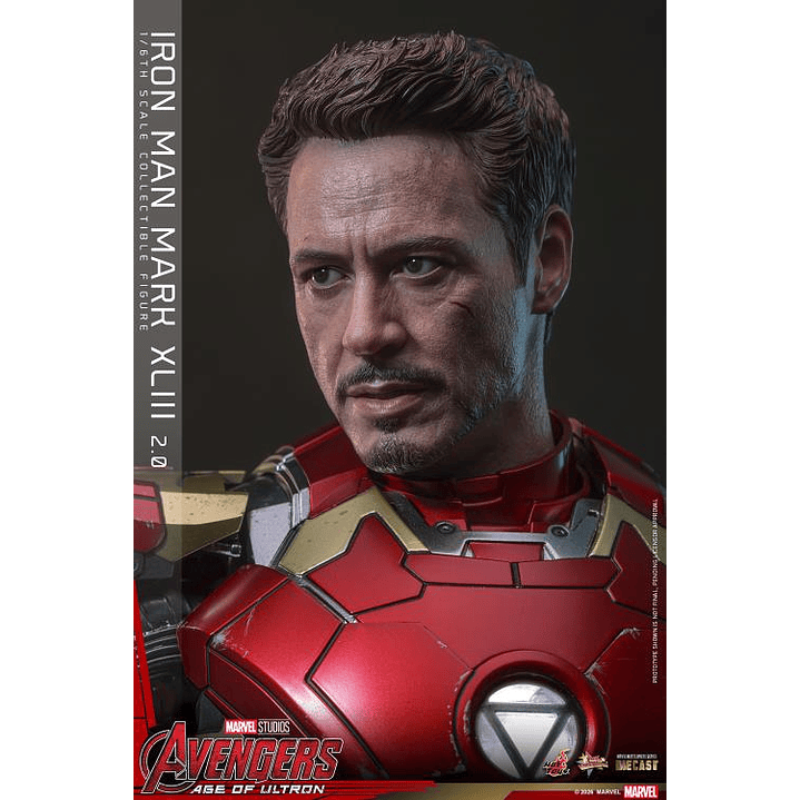 (Pre-Venta) Iron Man Mk.43 (Ver.2.0) - Movie Masterpiece DIECAST Hot Toys - Avengers Age of Utron 21