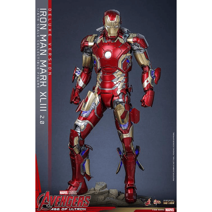 (Pre-Venta) Iron Man Mk.43 (Ver.2.0 DX) - Movie Masterpiece DIECAST Hot Toys - Avengers Age of Utron 2