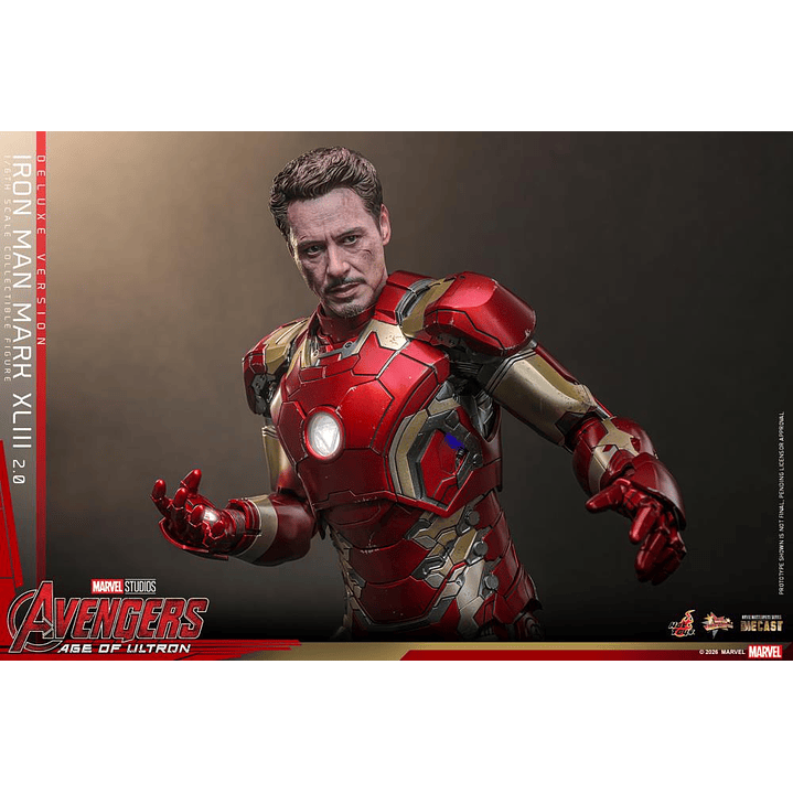 (Pre-Venta) Iron Man Mk.43 (Ver.2.0 DX) - Movie Masterpiece DIECAST Hot Toys - Avengers Age of Utron 3