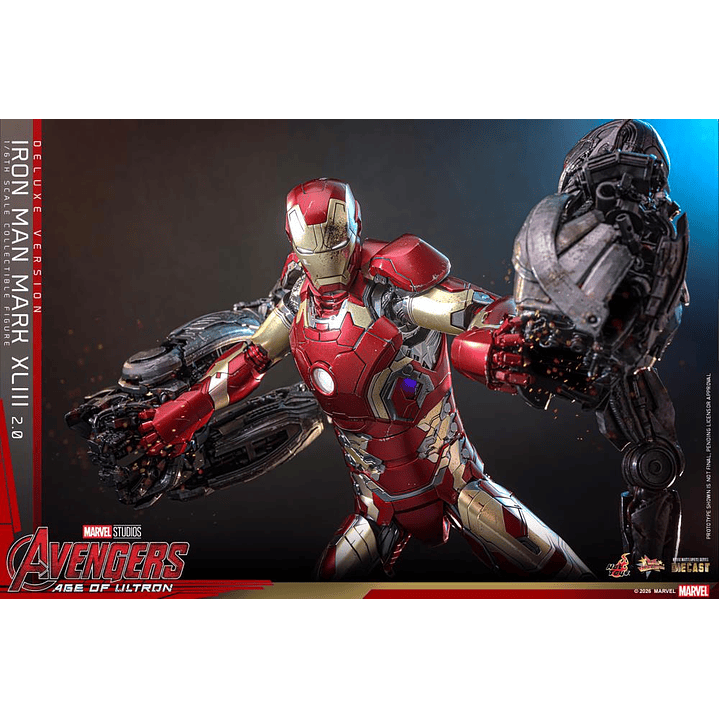 (Pre-Venta) Iron Man Mk.43 (Ver.2.0 DX) - Movie Masterpiece DIECAST Hot Toys - Avengers Age of Utron 4