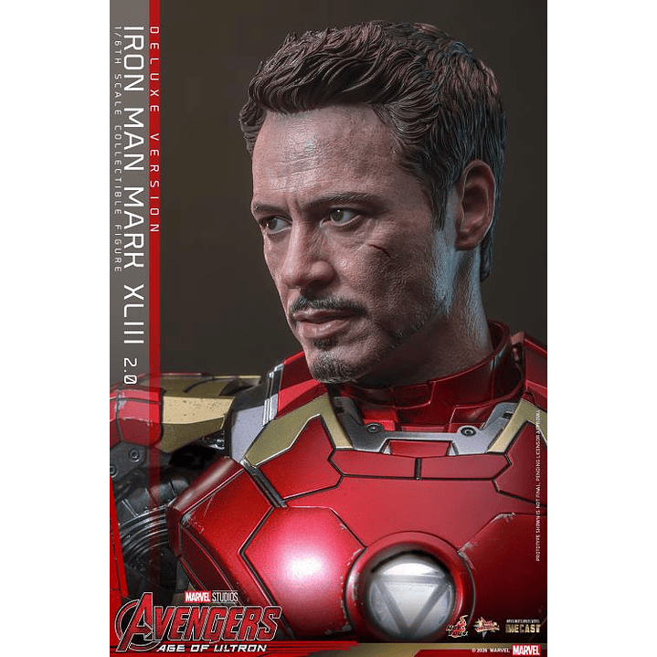 (Pre-Venta) Iron Man Mk.43 (Ver.2.0 DX) - Movie Masterpiece DIECAST Hot Toys - Avengers Age of Utron 5