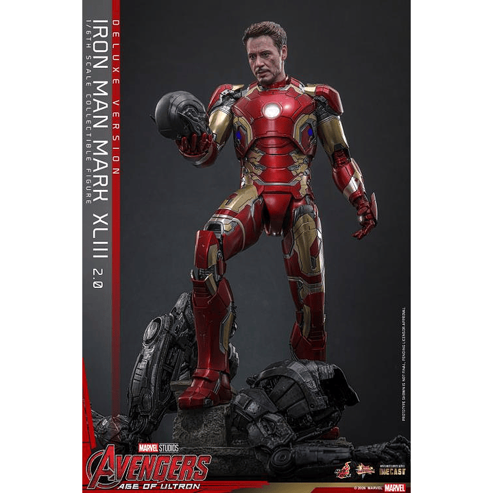 (Pre-Venta) Iron Man Mk.43 (Ver.2.0 DX) - Movie Masterpiece DIECAST Hot Toys - Avengers Age of Utron 6