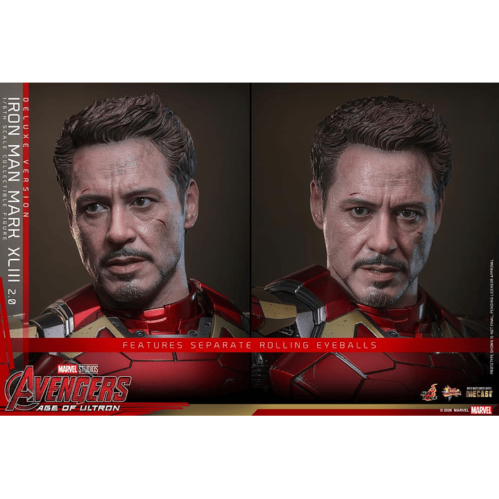 (Pre-Venta) Iron Man Mk.43 (Ver.2.0 DX) - Movie Masterpiece DIECAST Hot Toys - Avengers Age of Utron 8