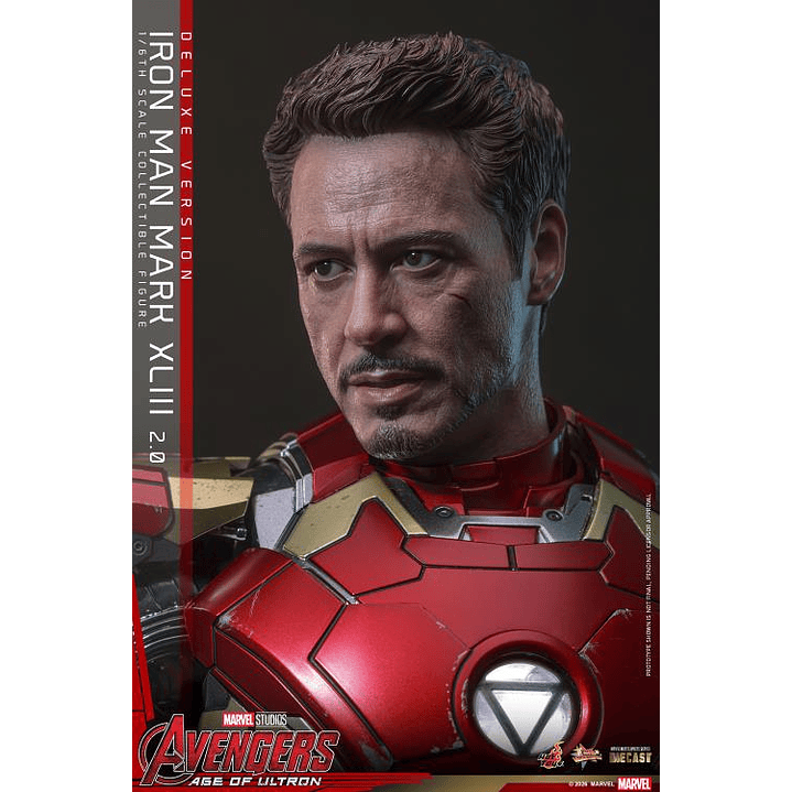 (Pre-Venta) Iron Man Mk.43 (Ver.2.0 DX) - Movie Masterpiece DIECAST Hot Toys - Avengers Age of Utron 9
