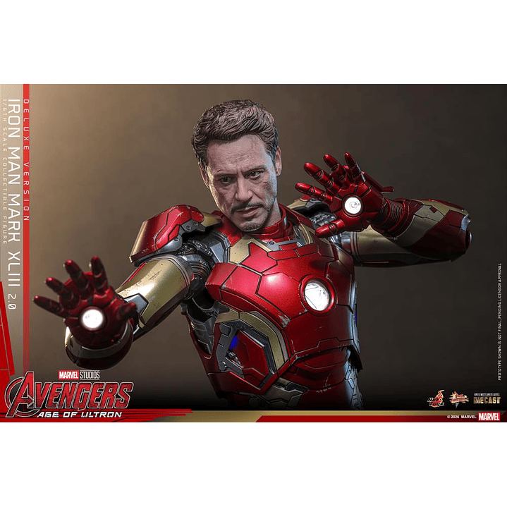 (Pre-Venta) Iron Man Mk.43 (Ver.2.0 DX) - Movie Masterpiece DIECAST Hot Toys - Avengers Age of Utron 14