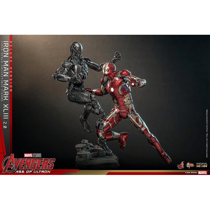 (Pre-Venta) Iron Man Mk.43 (Ver.2.0 DX) - Movie Masterpiece DIECAST Hot Toys - Avengers Age of Utron 16