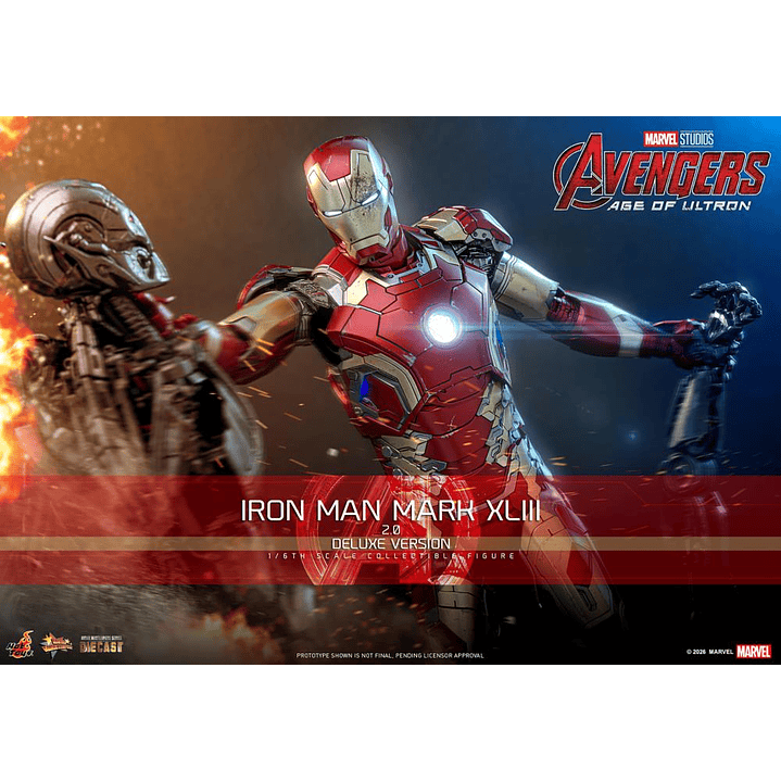 (Pre-Venta) Iron Man Mk.43 (Ver.2.0 DX) - Movie Masterpiece DIECAST Hot Toys - Avengers Age of Utron 17