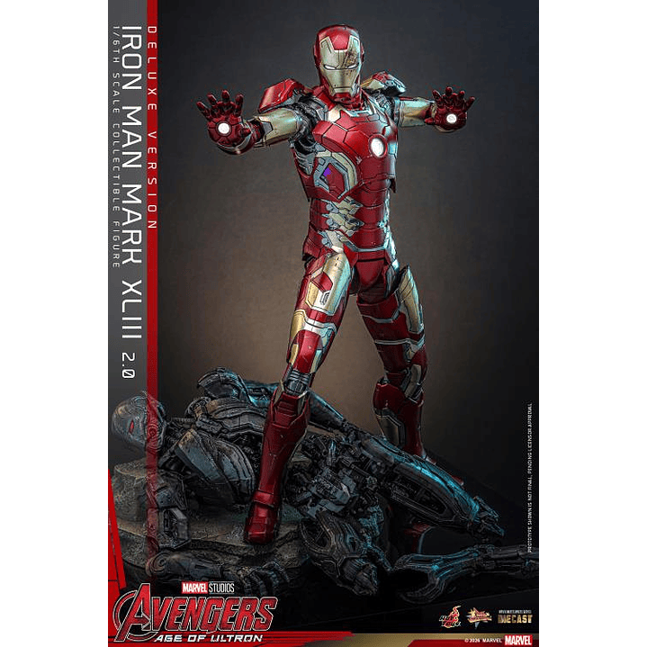 (Pre-Venta) Iron Man Mk.43 (Ver.2.0 DX) - Movie Masterpiece DIECAST Hot Toys - Avengers Age of Utron 19