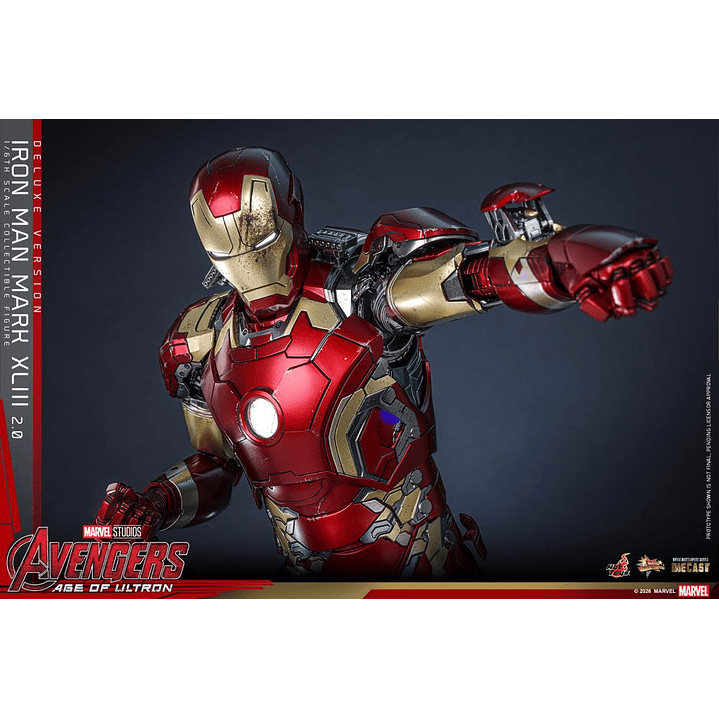 (Pre-Venta) Iron Man Mk.43 (Ver.2.0 DX) - Movie Masterpiece DIECAST Hot Toys - Avengers Age of Utron 20