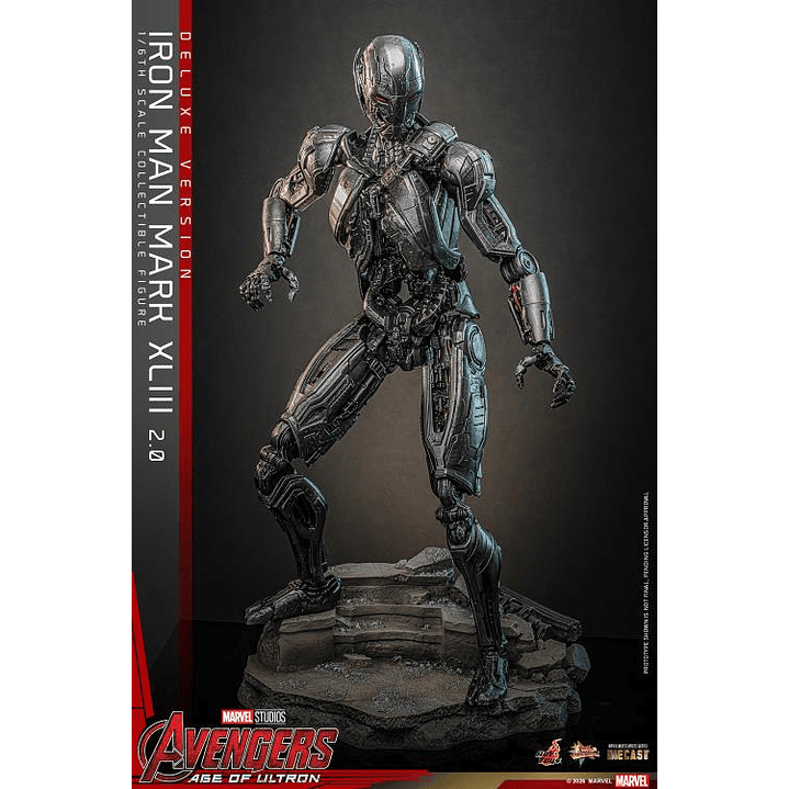 (Pre-Venta) Iron Man Mk.43 (Ver.2.0 DX) - Movie Masterpiece DIECAST Hot Toys - Avengers Age of Utron 21