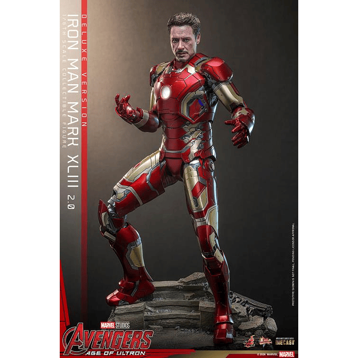 (Pre-Venta) Iron Man Mk.43 (Ver.2.0 DX) - Movie Masterpiece DIECAST Hot Toys - Avengers Age of Utron 22