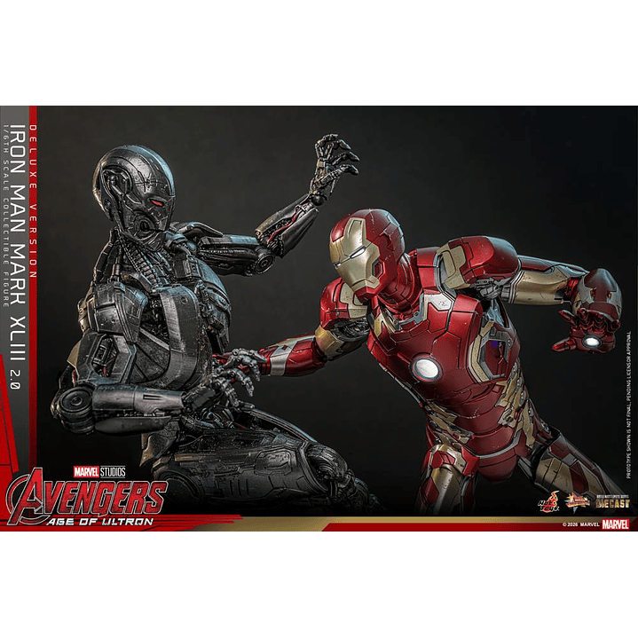 (Pre-Venta) Iron Man Mk.43 (Ver.2.0 DX) - Movie Masterpiece DIECAST Hot Toys - Avengers Age of Utron 24