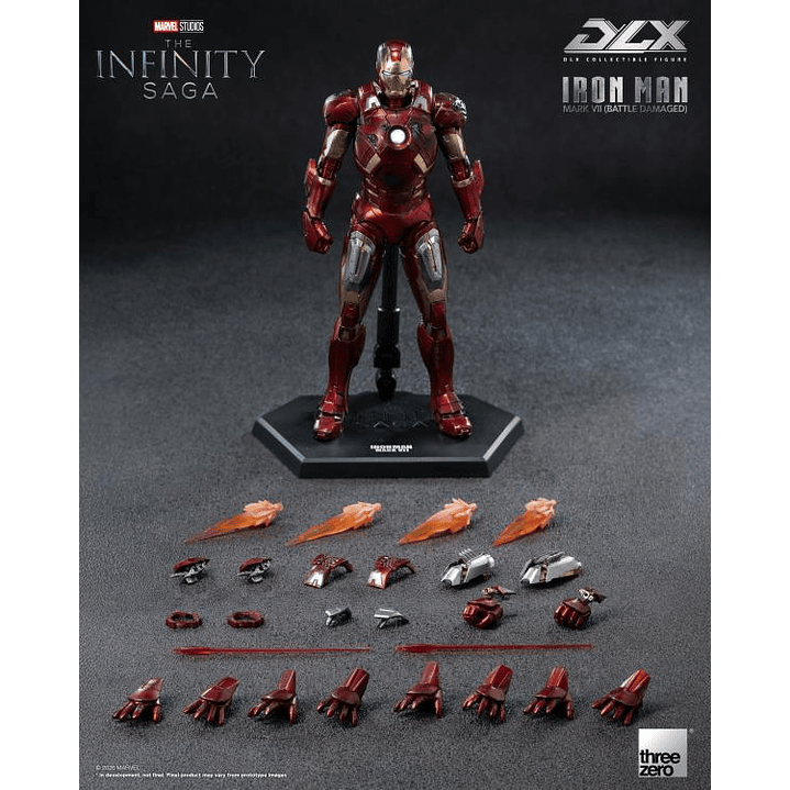 (Pre-Venta) Iron Man Mark 7 (Battle Damaged Ver.) threezero - Marvel Studios 11