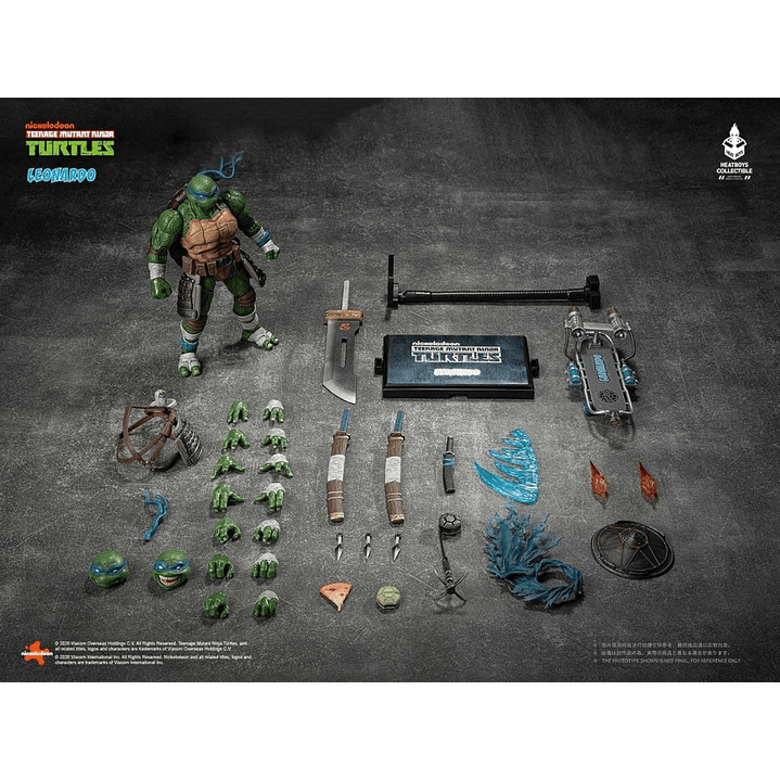 (Pre-Venta) Leonardo - DX Action Figure (With Bonus) Heatboys - Teenage Mutant Ninja Turtles 5