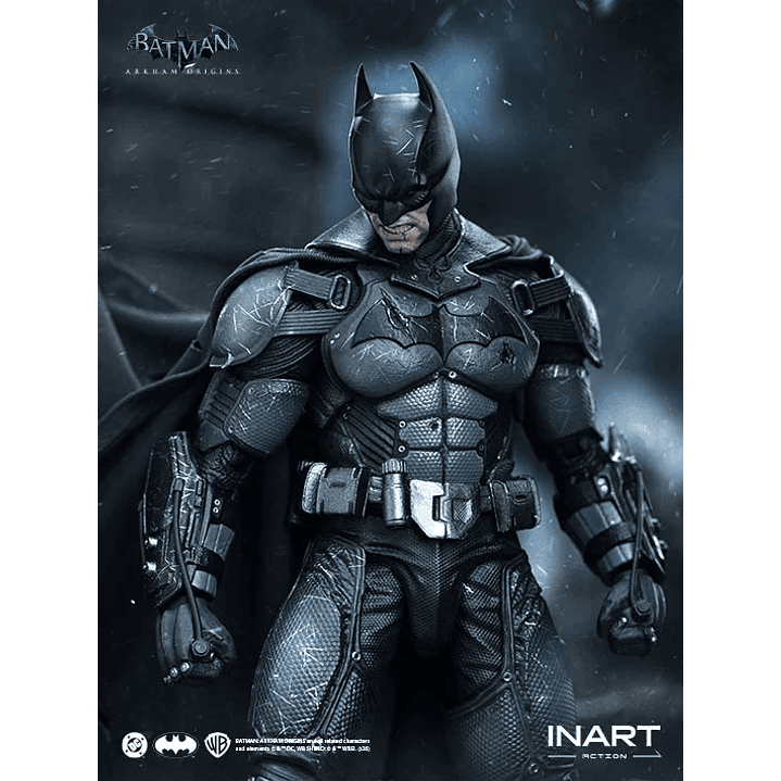 (Pre-Venta) Batman Battle Damaged Ver. INART - Batman Arkham Origins 13