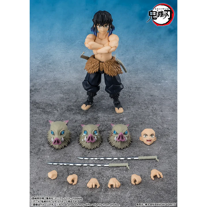(Pre-Venta) Inosuke Hashibira S.H. Figuarts - Kimetsu no Yaiba 10