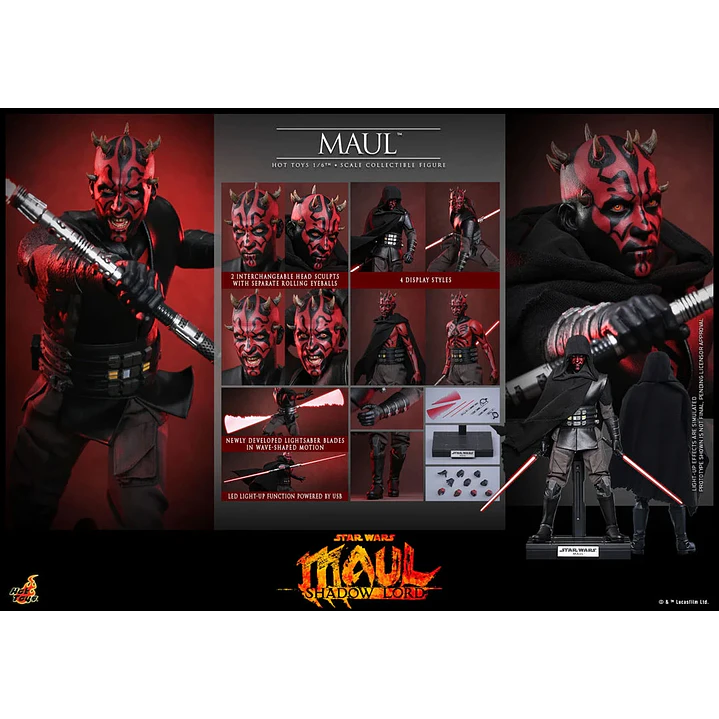 (Pre-Venta) Maul Hot Toys - Star Wars Maul Shadow Lord 11