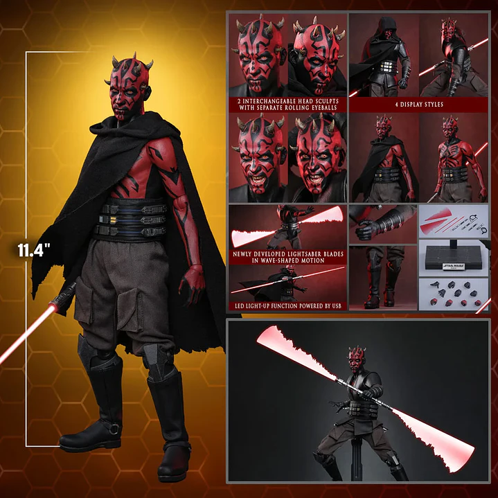 (Pre-Venta) Maul Hot Toys - Star Wars Maul Shadow Lord 13