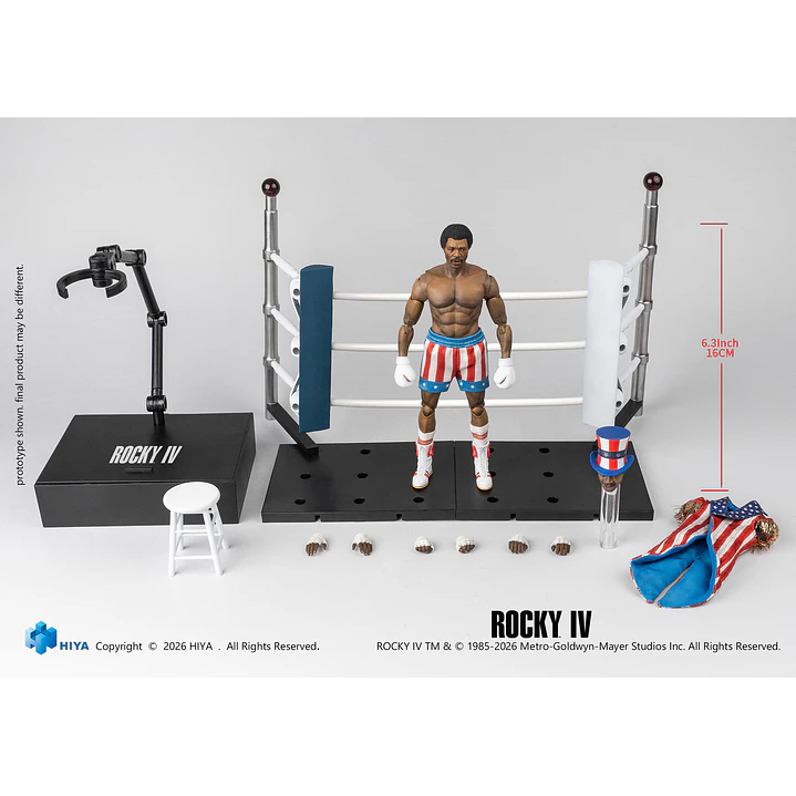 (Pre-Venta) Apollo Creed Hiya Toys Exquisite Super Series - Rocky IV 2