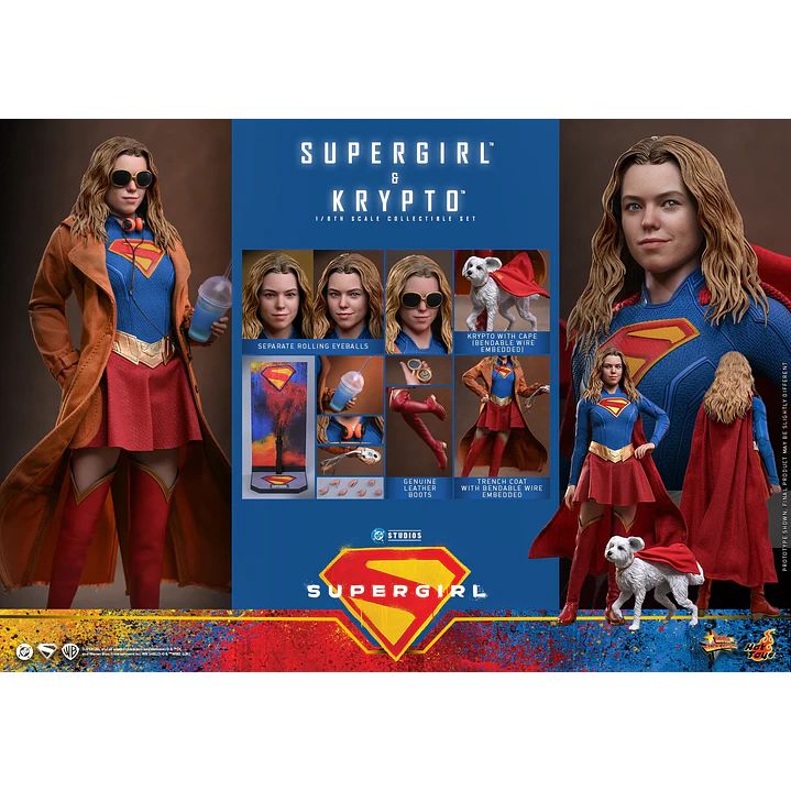 (Pre-Venta) Supergirl & Krypto Hot Toys - Supergirl 2