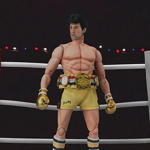 (Pre-Venta) Rocky Balboa Boxer Ver. Hiya Toys Exquisite Super Series - Rocky III