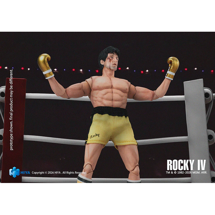 (Pre-Venta) Rocky Balboa Boxer Ver. Hiya Toys Exquisite Super Series - Rocky III 4